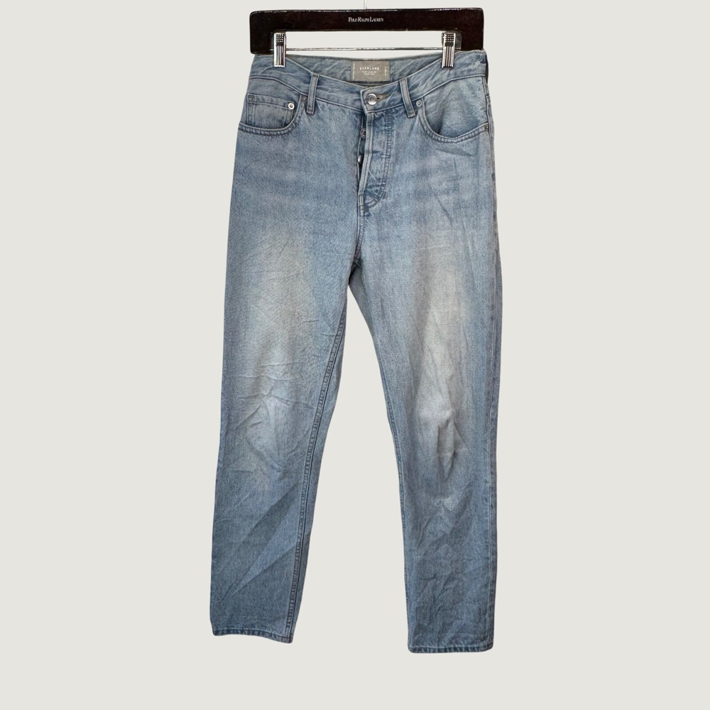 Everlane The 90s Cheeky Jean Size 26 Regular Light Blue High Rise Organic Cotton